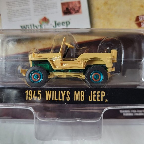Greenlight Vintage Ad Cars Series 5 Green Machine 1945 Willys MB‎ Jeep Chase - Picture 5 of 5